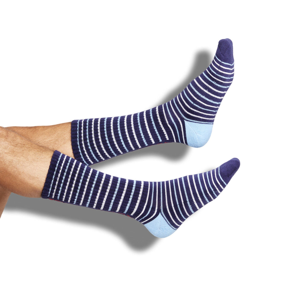 Stripe Hotty Toddy Casual Crew Socks