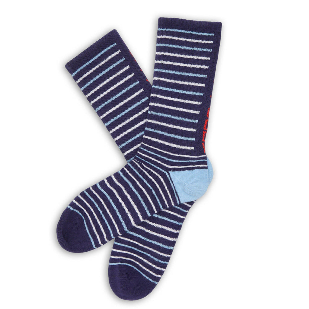 Stripe Hotty Toddy Casual Crew Socks